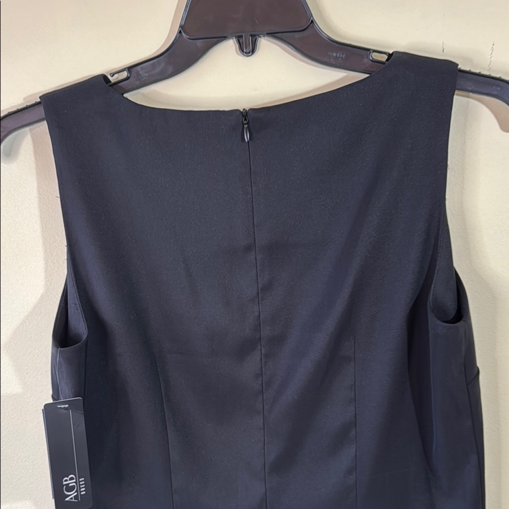 AGB Dress Black Sleeveless Midi in Size 14 NWT - Picture 8 of 12